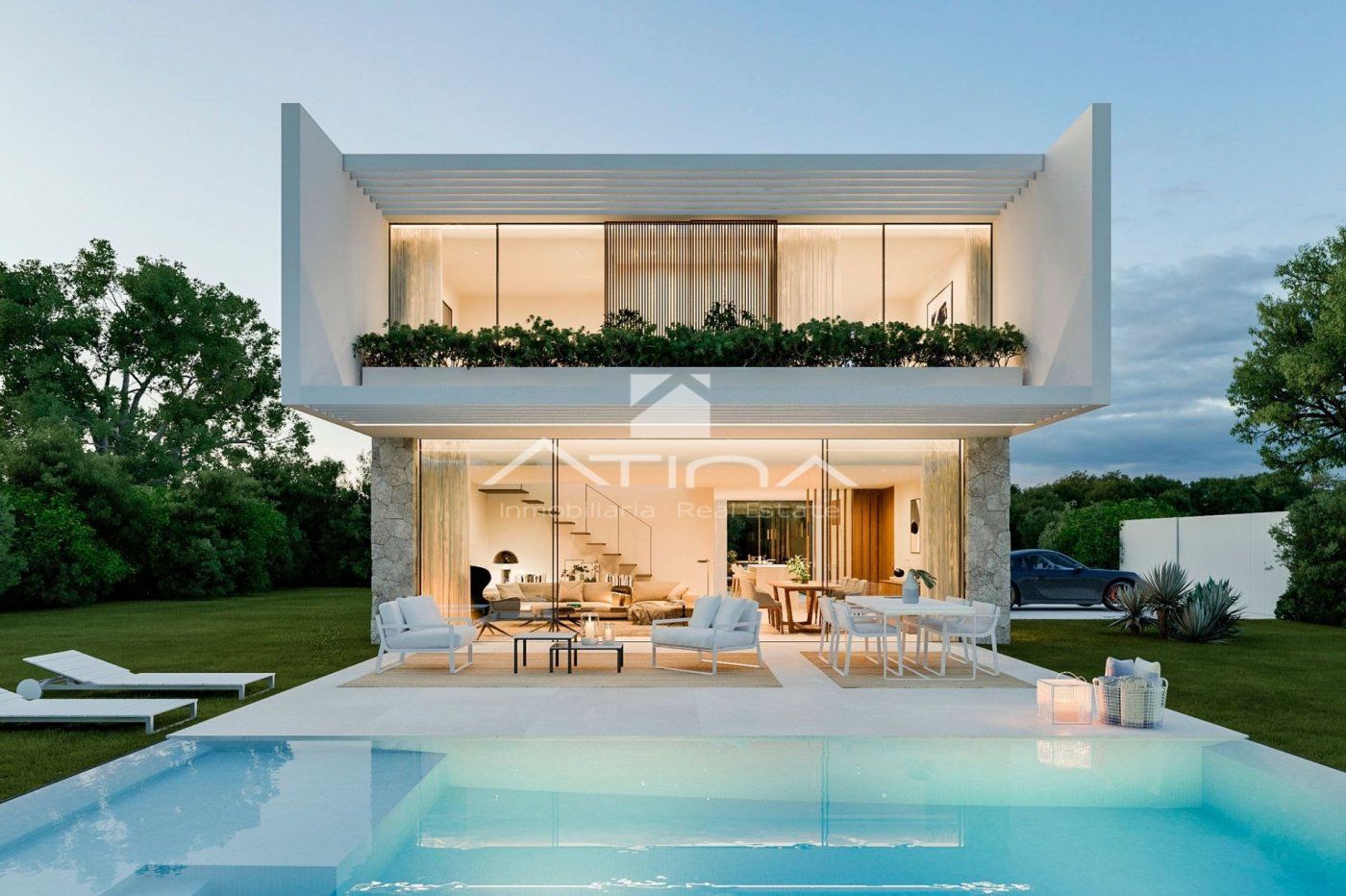 Moderna villa de 3 dormitorios en venta en Denia con licencia aprobada.