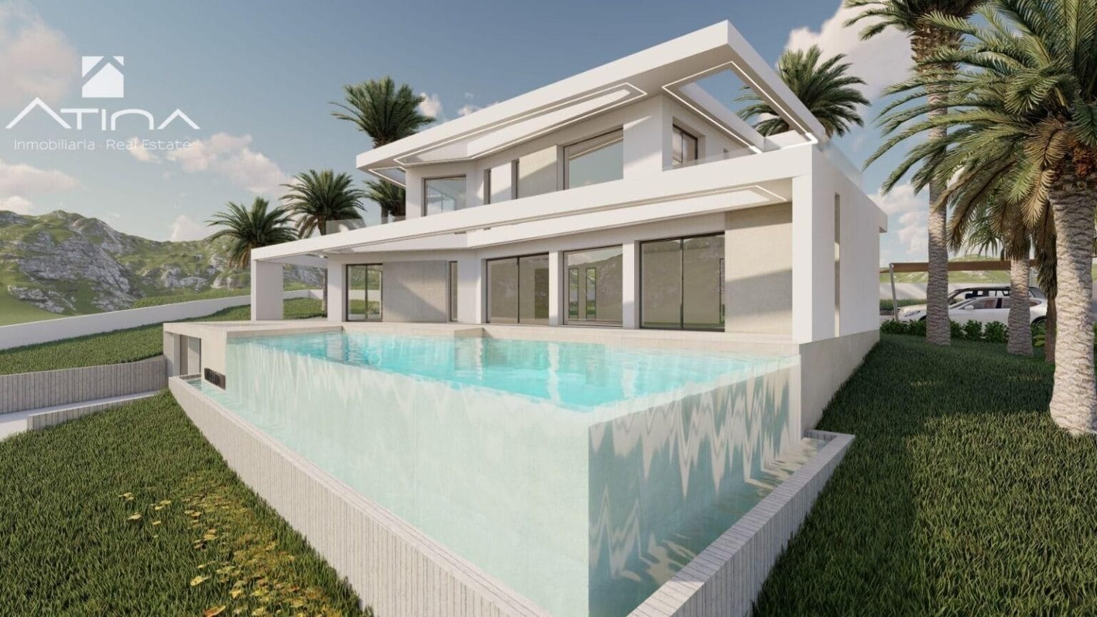 Villa de lujo con piscina interior junto al Campo de golf de Javea.