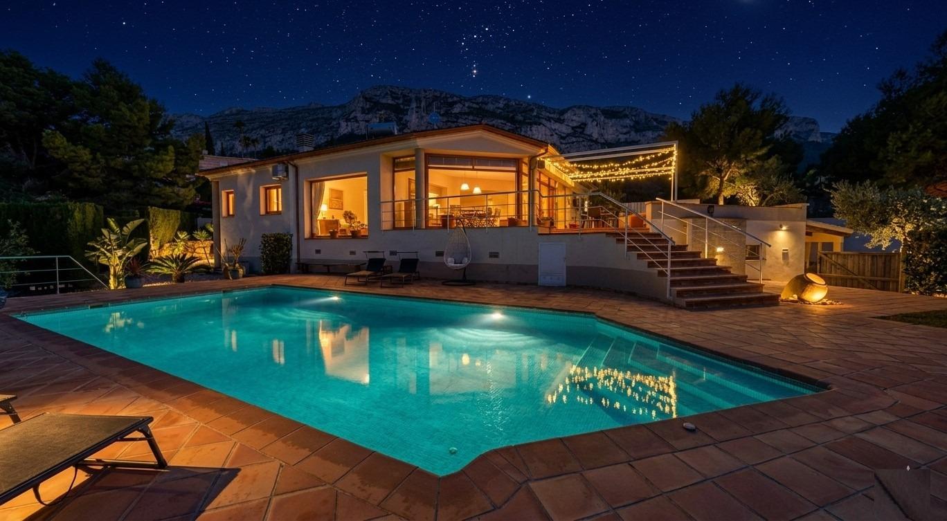 Exclusivo Chalet en Denia con Vistas al Mar y a la Montaña
