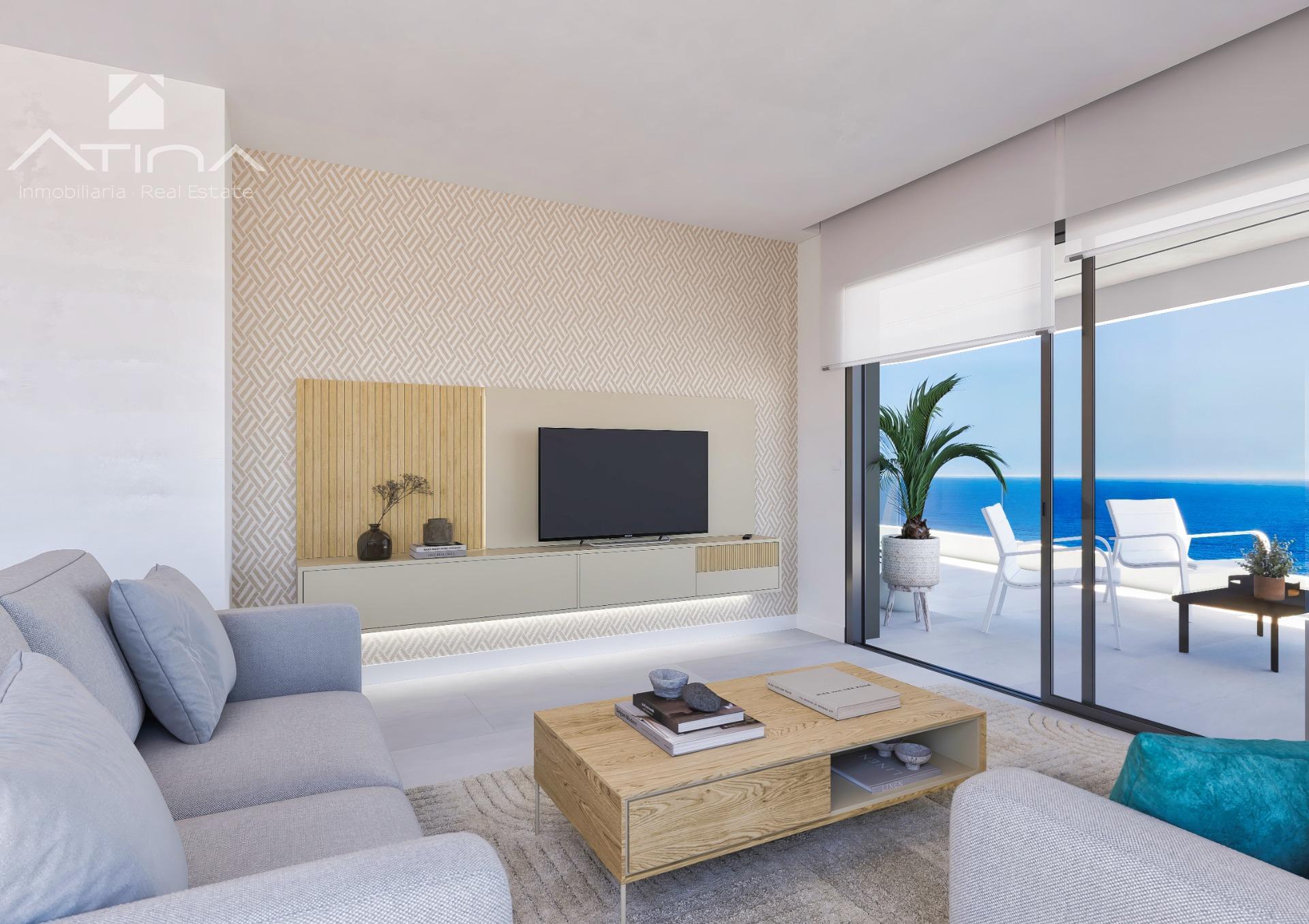 Apartamento de 3 dormitorios en primera línea de Calpe | Azure Icons