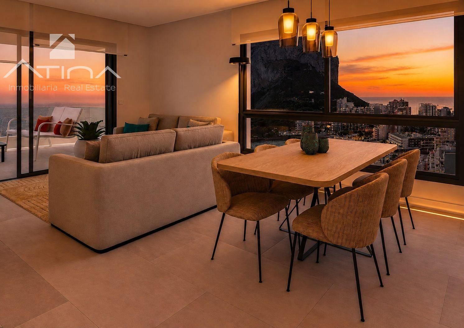 Apartamento de 3 dormitorios en primera línea de Calpe | Azure Icons