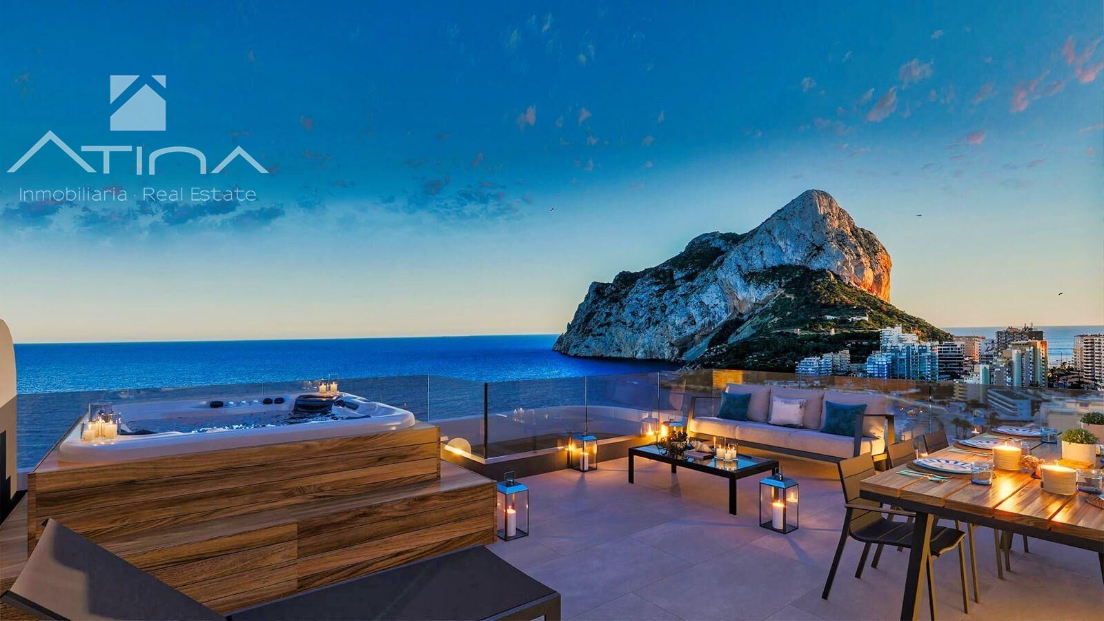 Único Ático de lujo con jacuzzi privado en Calpe | Azure Icons